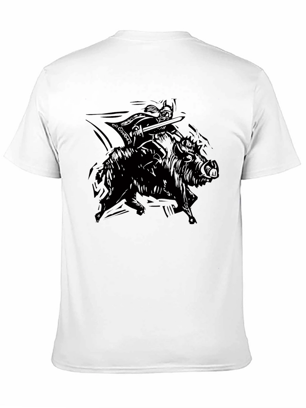 Warrior Hog Rider Black T-Shirt
