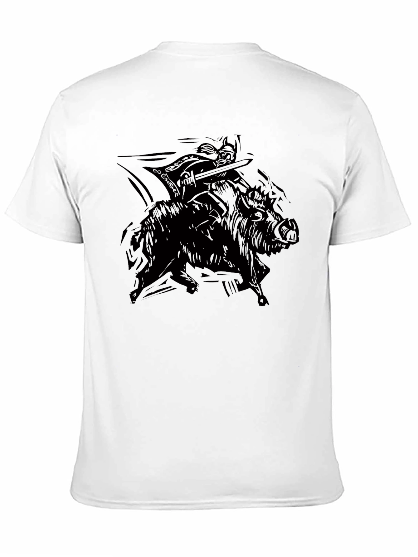 Warrior Hog Rider Black T-Shirt