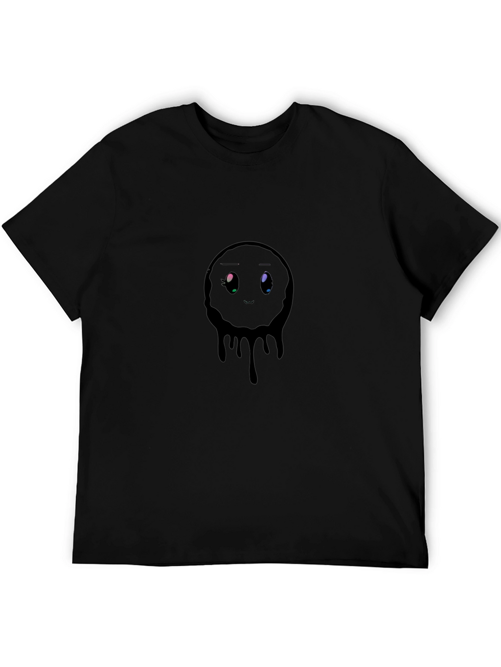 Melting Emotion Graphic Black T-Shirt