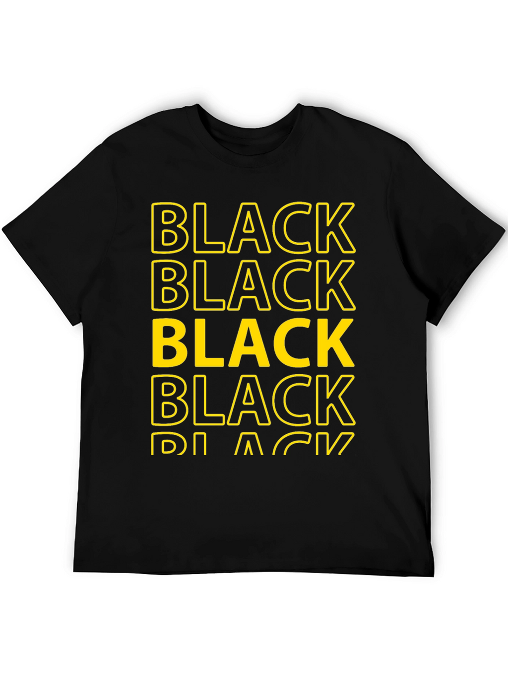 Bold Black Graphic Tee - Stylish Statement Shirt
