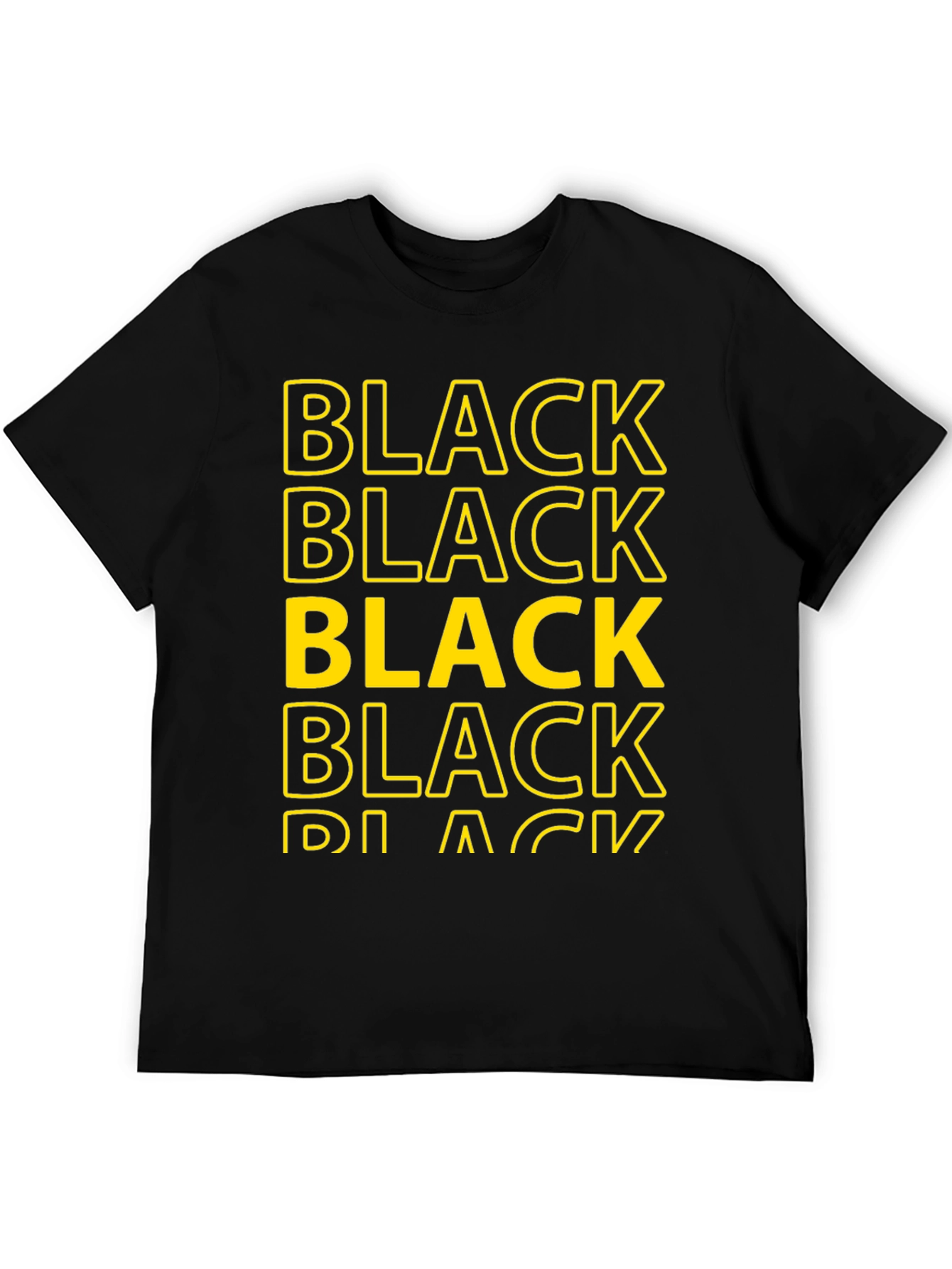 Bold Black Graphic Tee - Stylish Statement Shirt