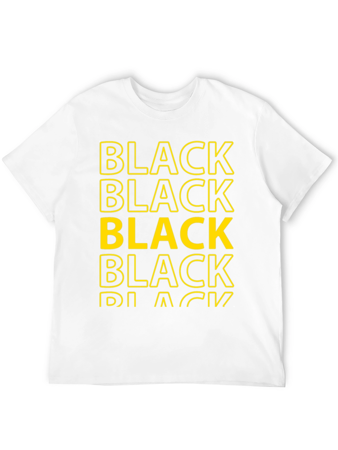 Bold Black Graphic Tee - Stylish Statement Shirt
