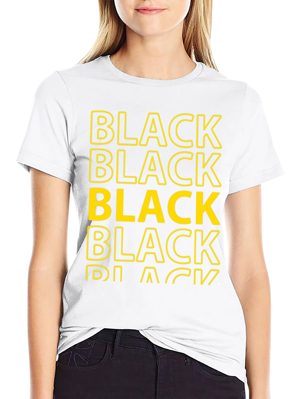 Bold Black Graphic Tee - Stylish Statement Shirt
