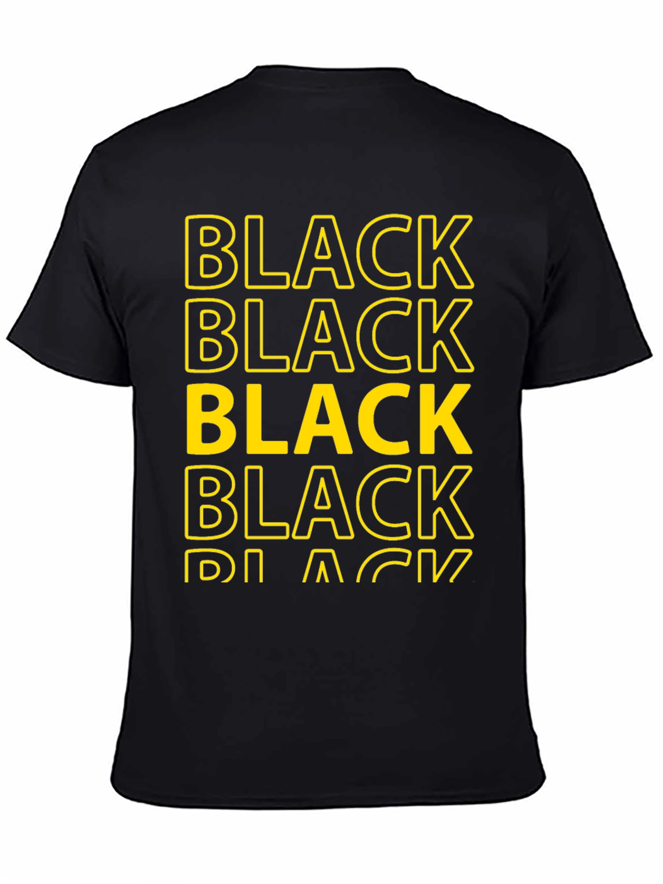 Bold Black Graphic Tee - Stylish Statement Shirt