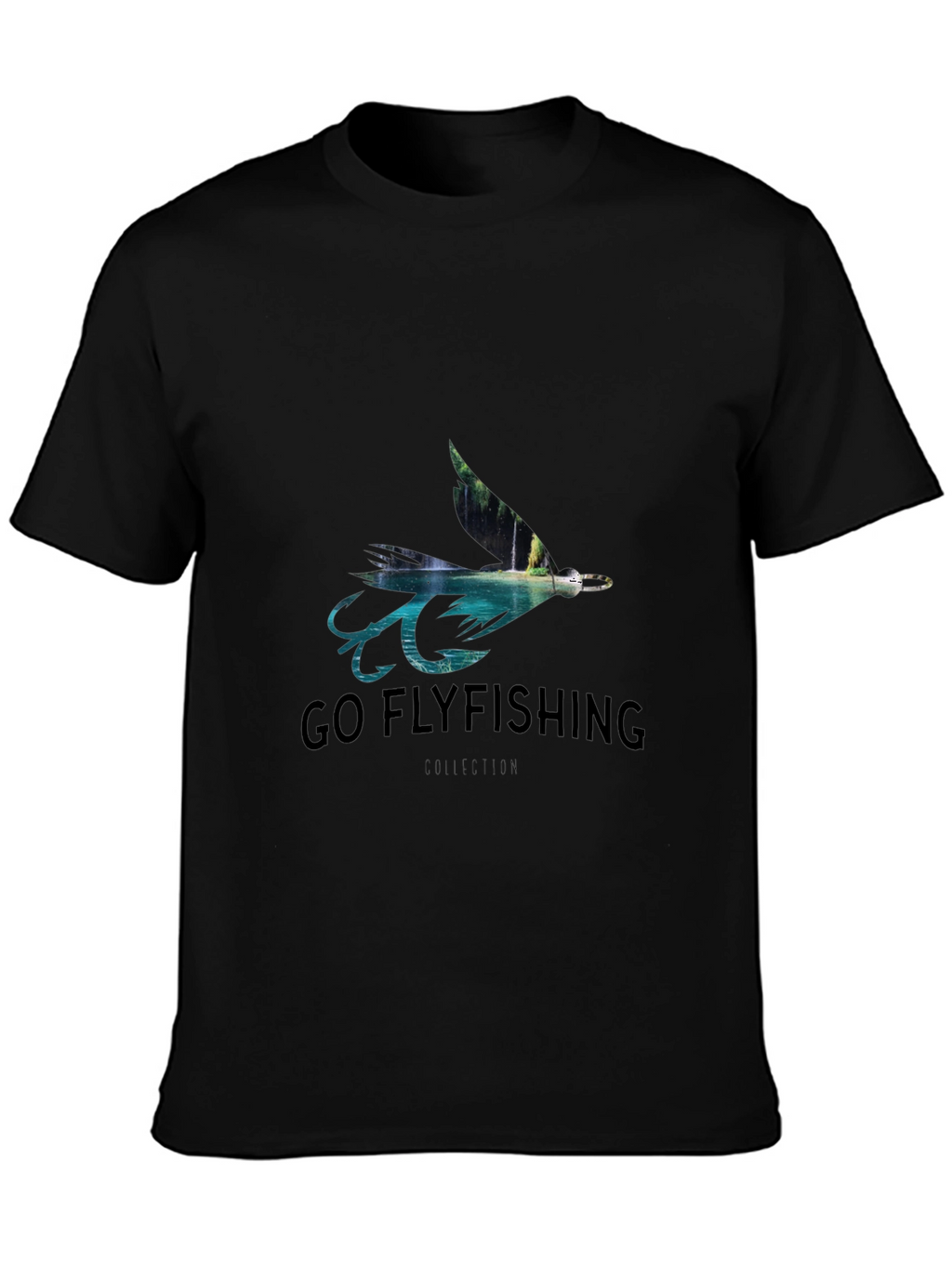 Go Flyfishing Black T-Shirt