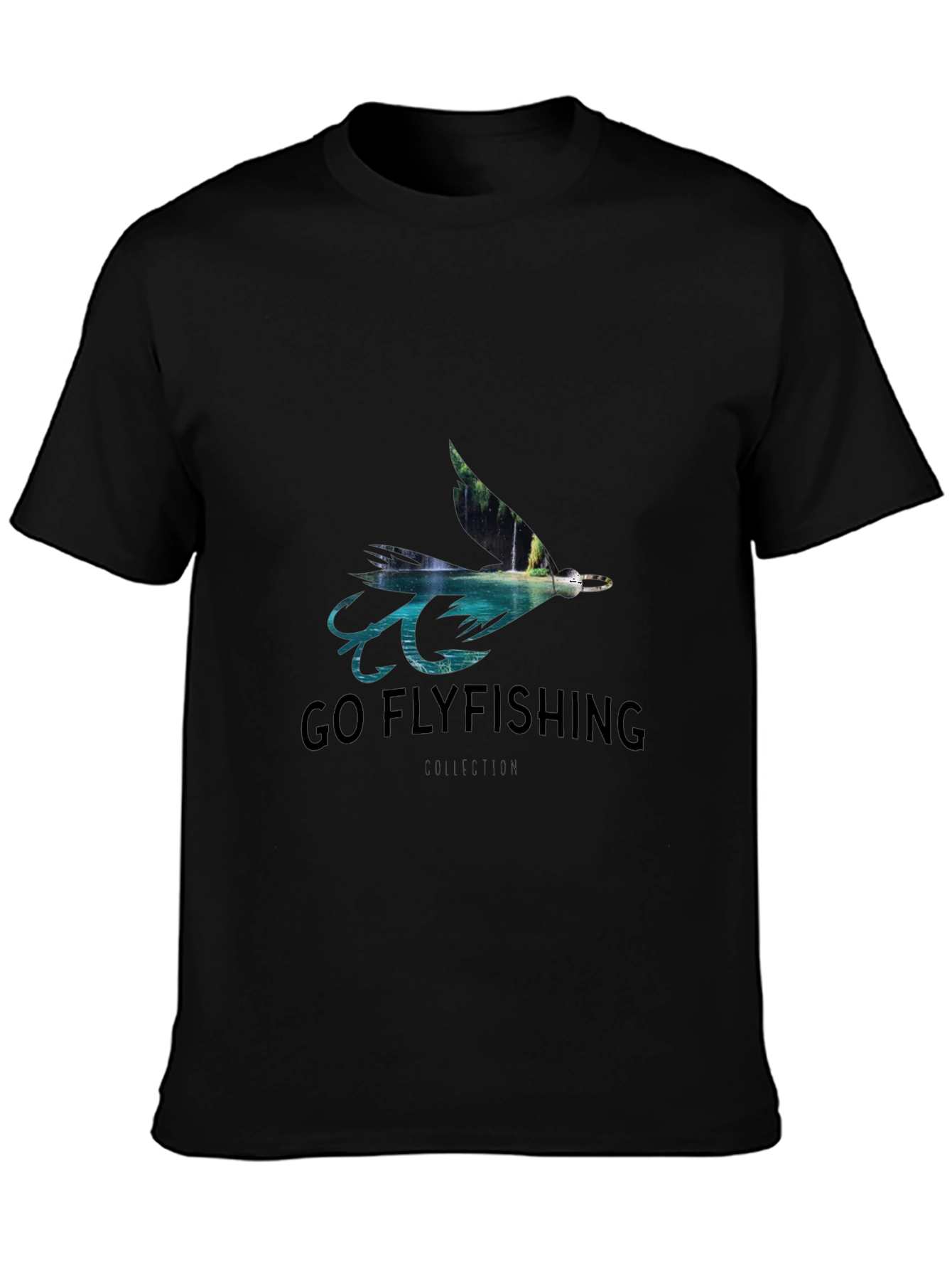 Go Flyfishing Black T-Shirt