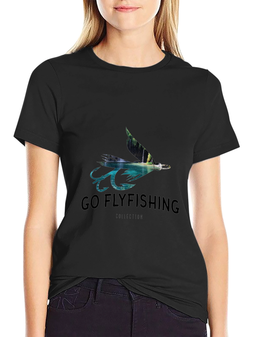 Go Flyfishing Black T-Shirt