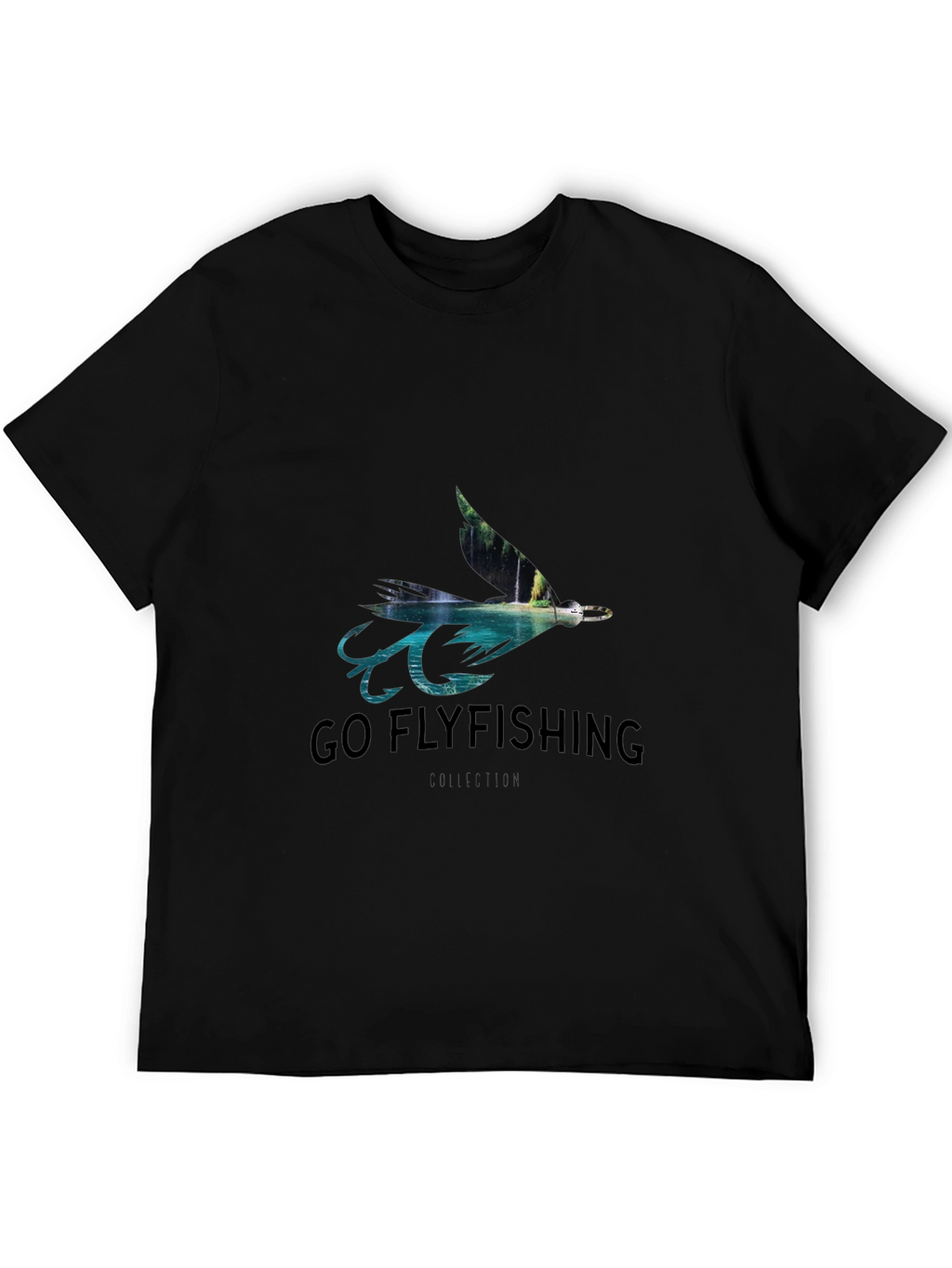 Go Flyfishing Black T-Shirt