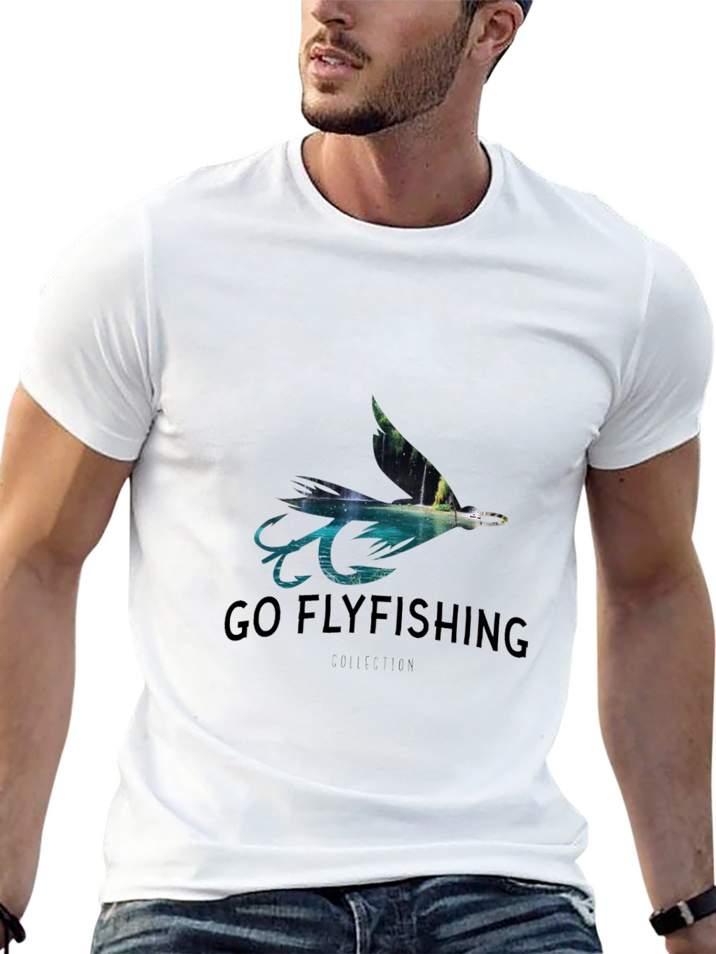 Go Flyfishing Black T-Shirt