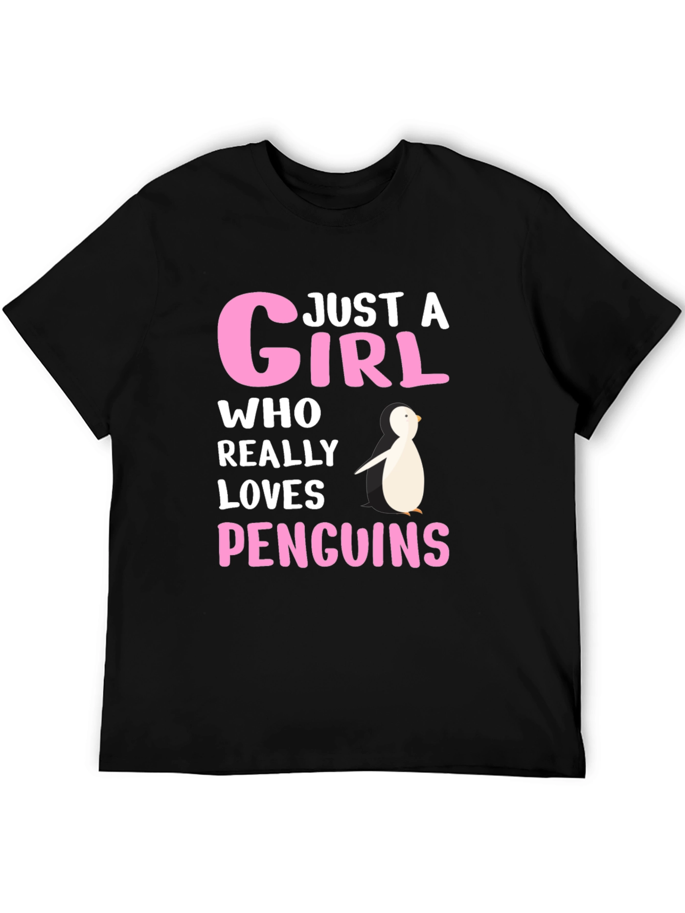 Penguin Lover Tee - Just A Girl Who Loves Penguins!
