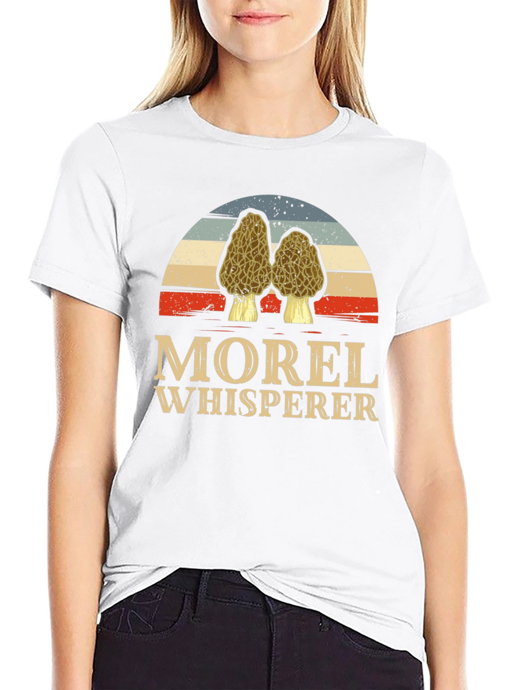 Morel Whisperer T-Shirt Mushroom Hunting Tee