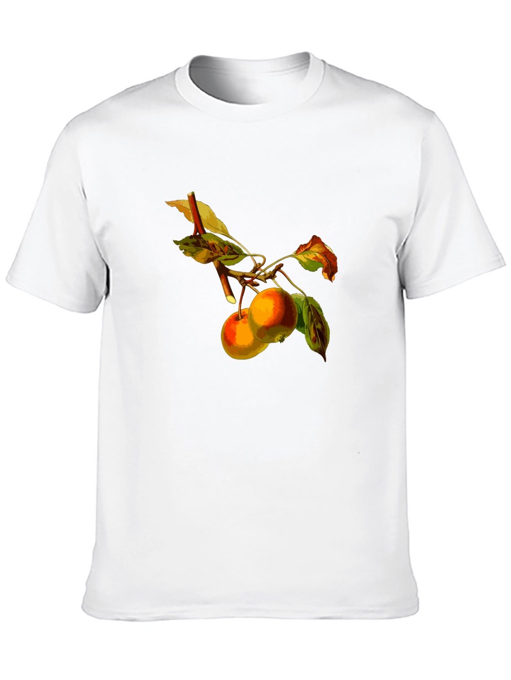 Apples on Branch Black T-Shirt