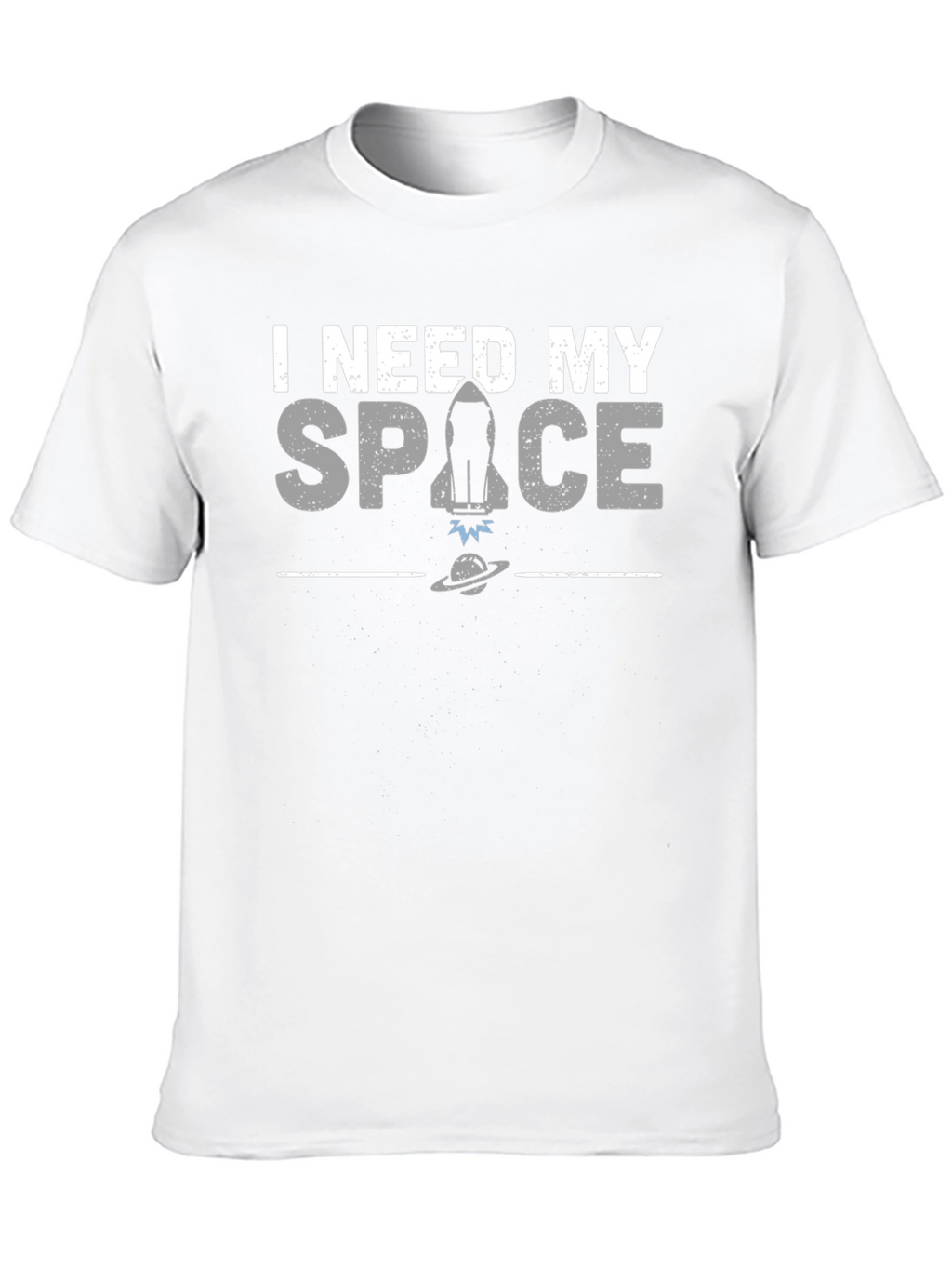 I Need My Space Graphic T-Shirt - Black
