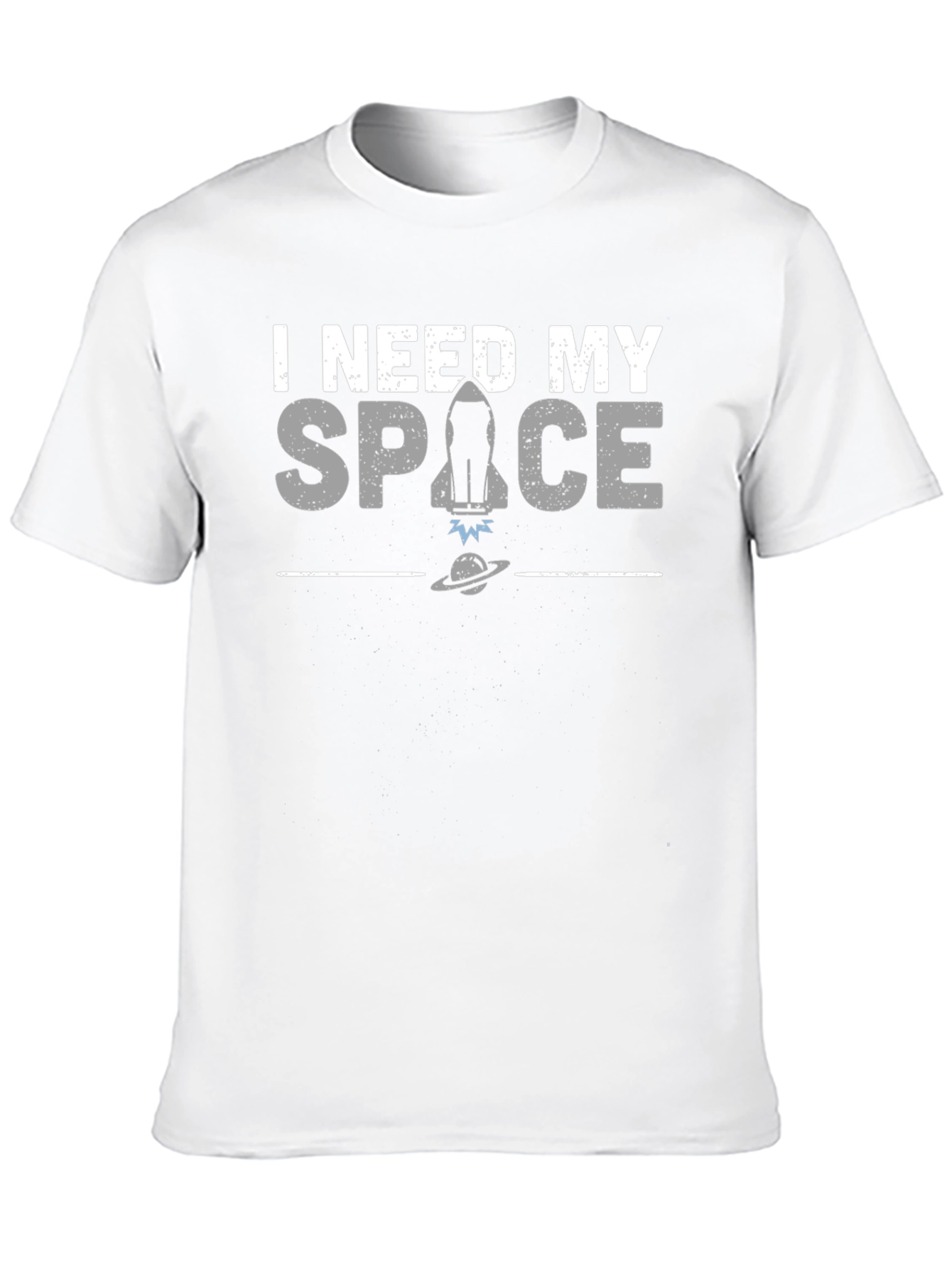 I Need My Space Graphic T-Shirt - Black
