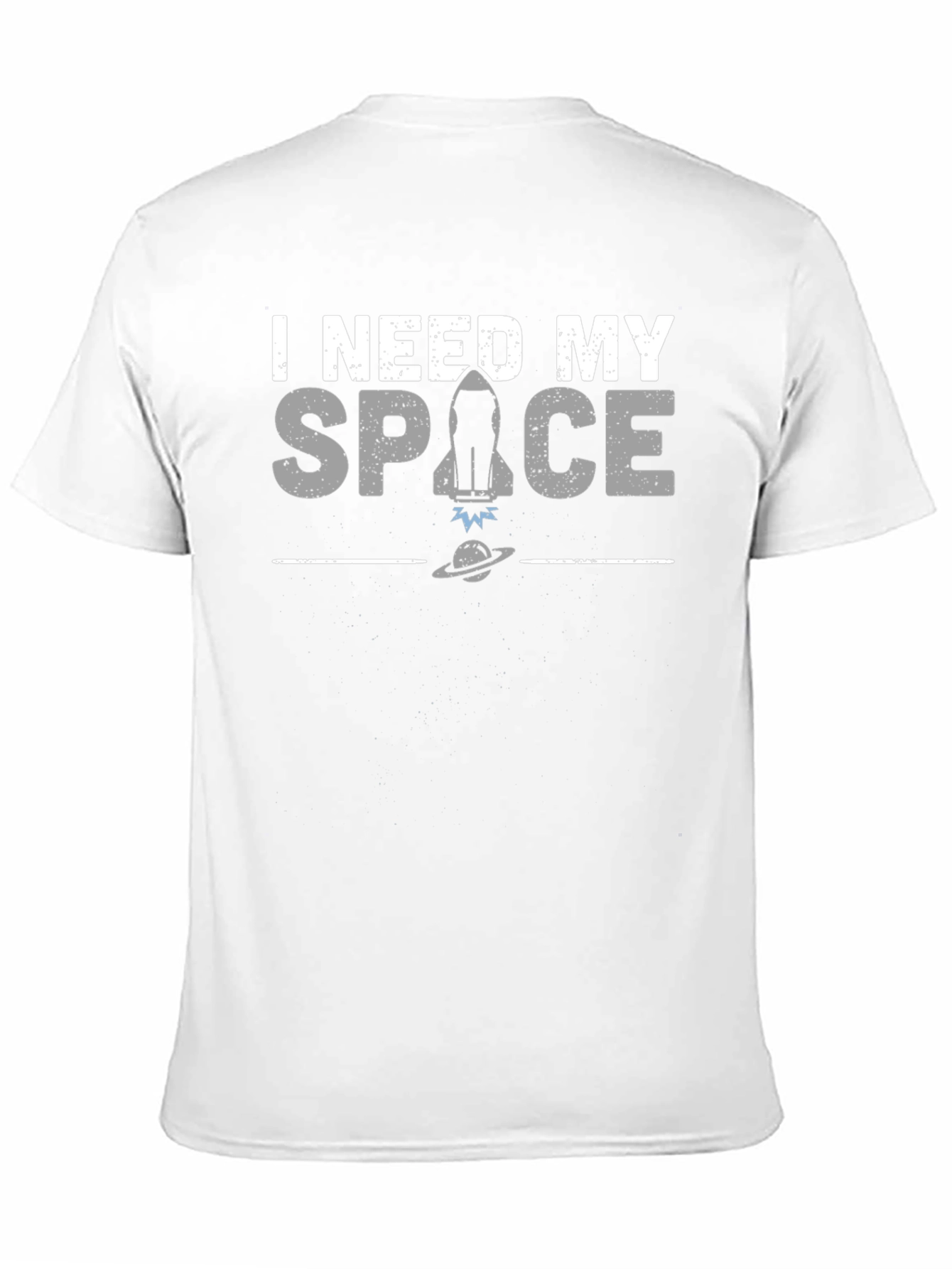 I Need My Space Graphic T-Shirt - Black