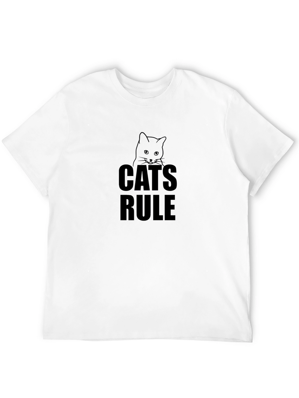 Cats Rule T-Shirt - Unisex Black Tee