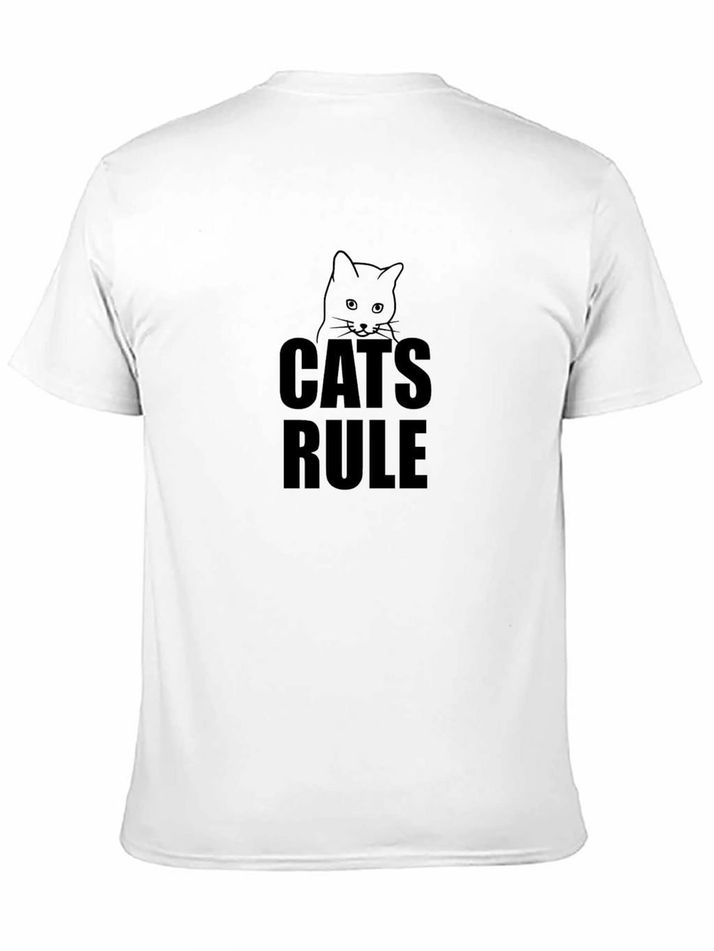 Cats Rule T-Shirt - Unisex Black Tee