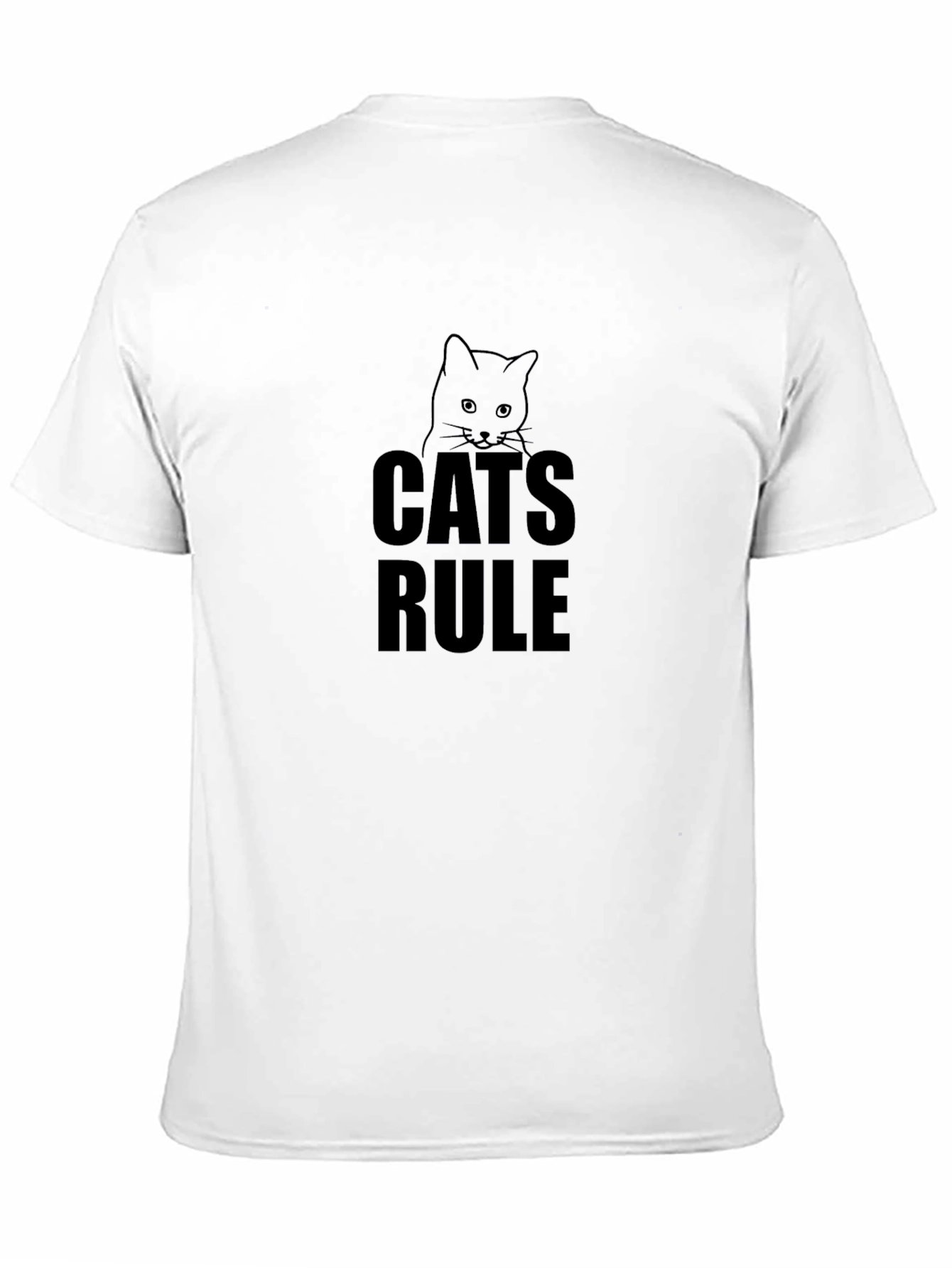 Cats Rule T-Shirt - Unisex Black Tee