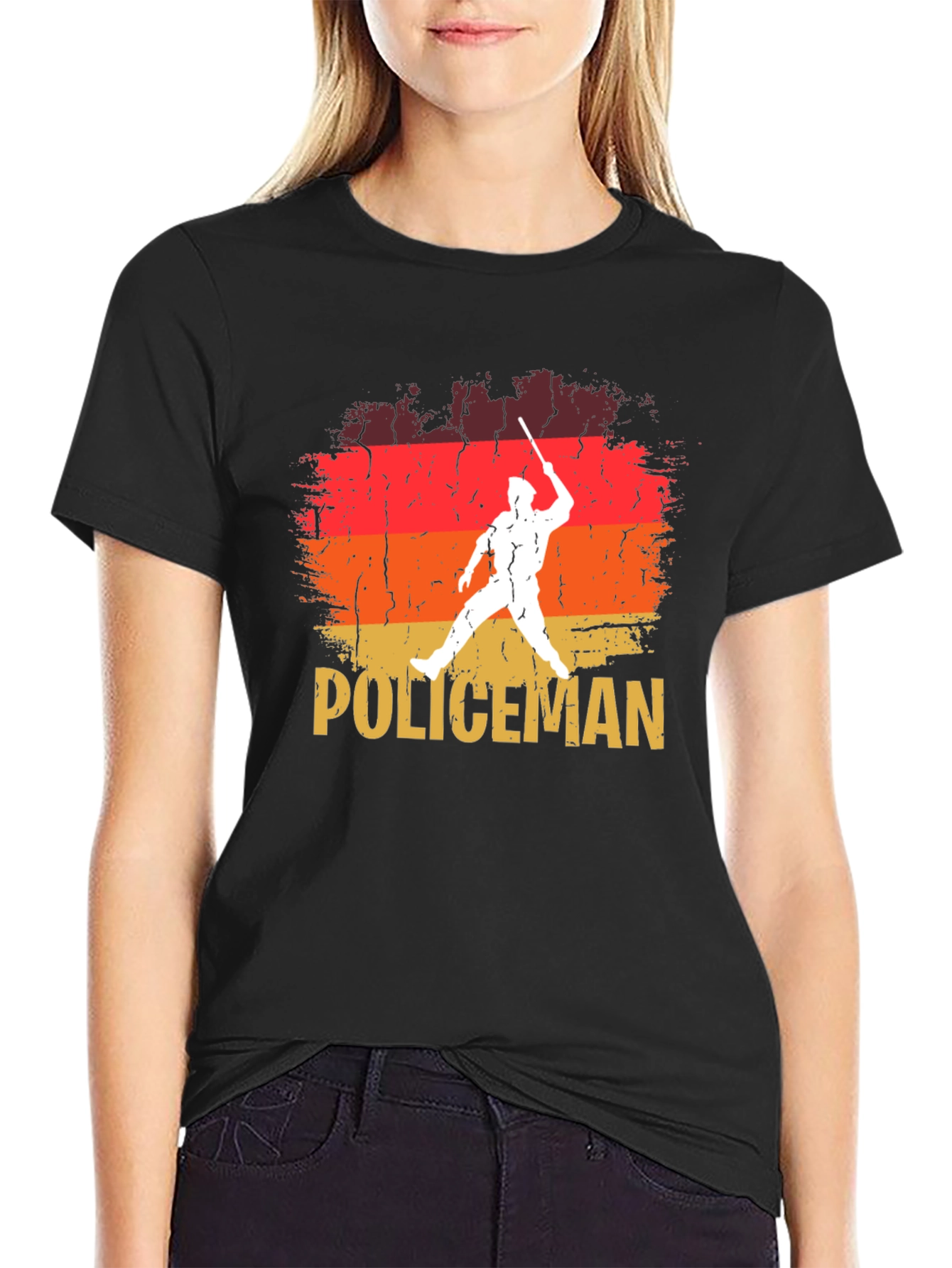 Vintage Policeman Graphic T-Shirt
