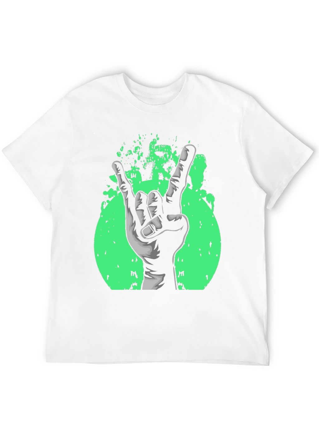 Rock On! Graphic Print Black T-Shirt