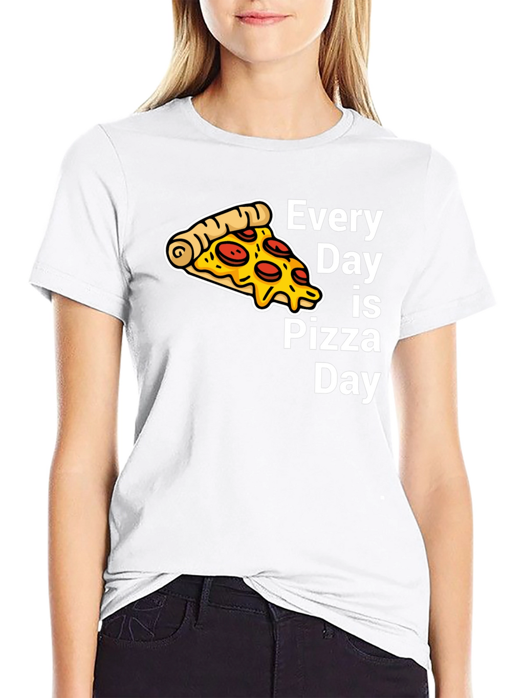 Every Day is Pizza Day Black T-Shirt