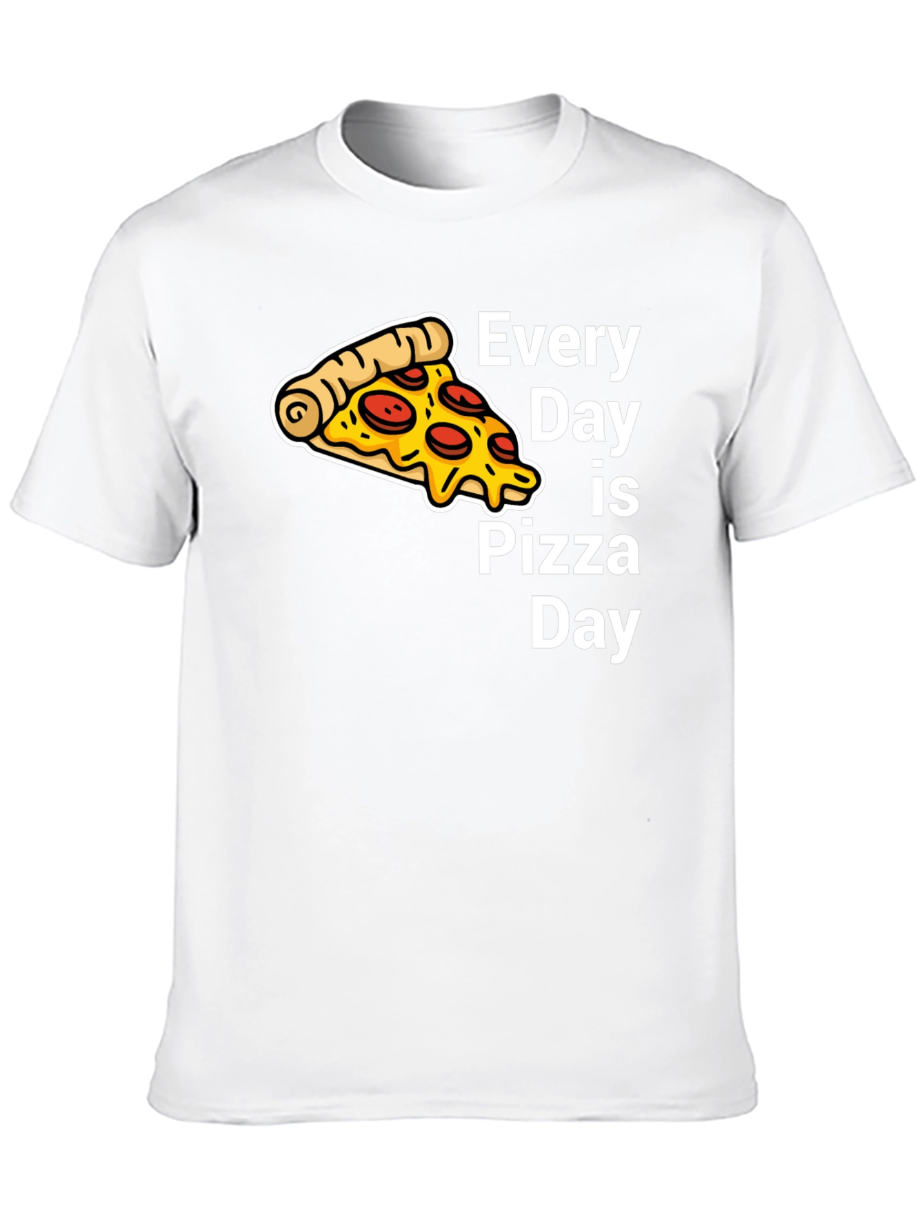 Every Day is Pizza Day Black T-Shirt