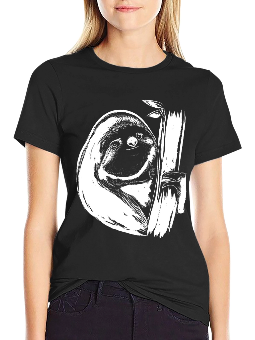 Sloth Graphic Tee - Relaxed Style