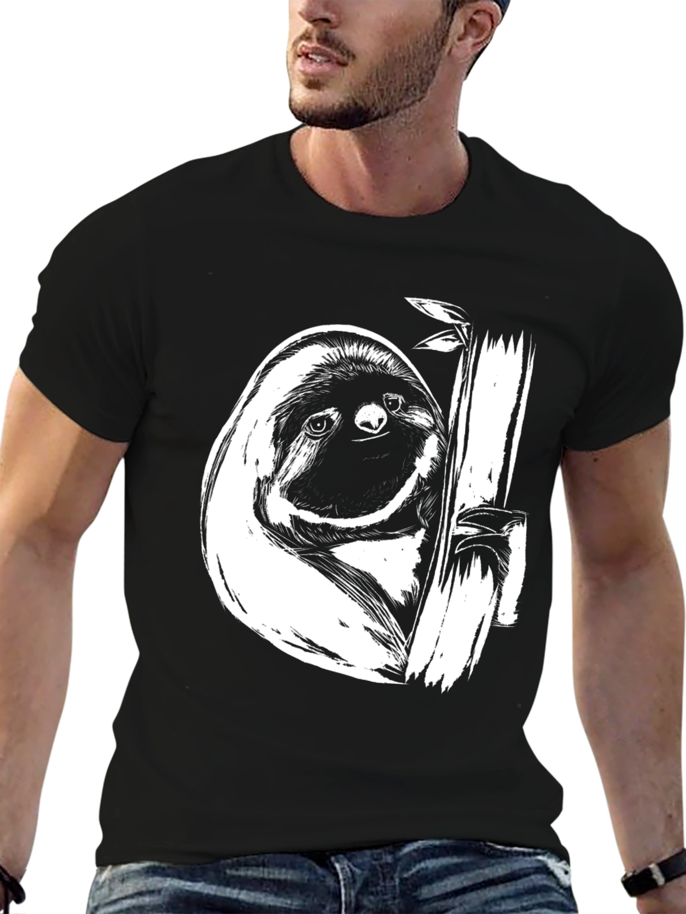 Sloth Graphic Tee - Relaxed Style
