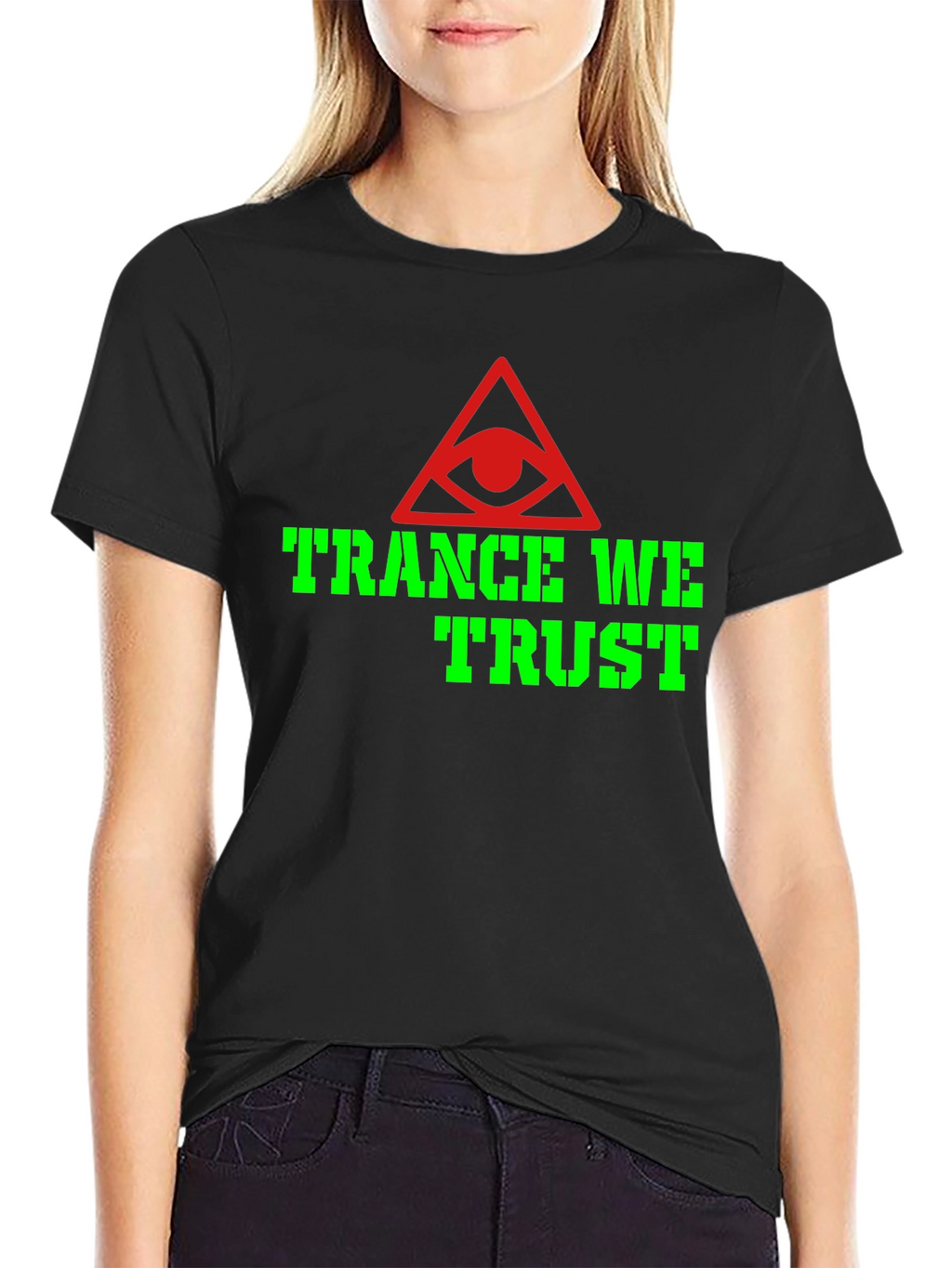 Trance We Trust Graphic T-Shirt - Black