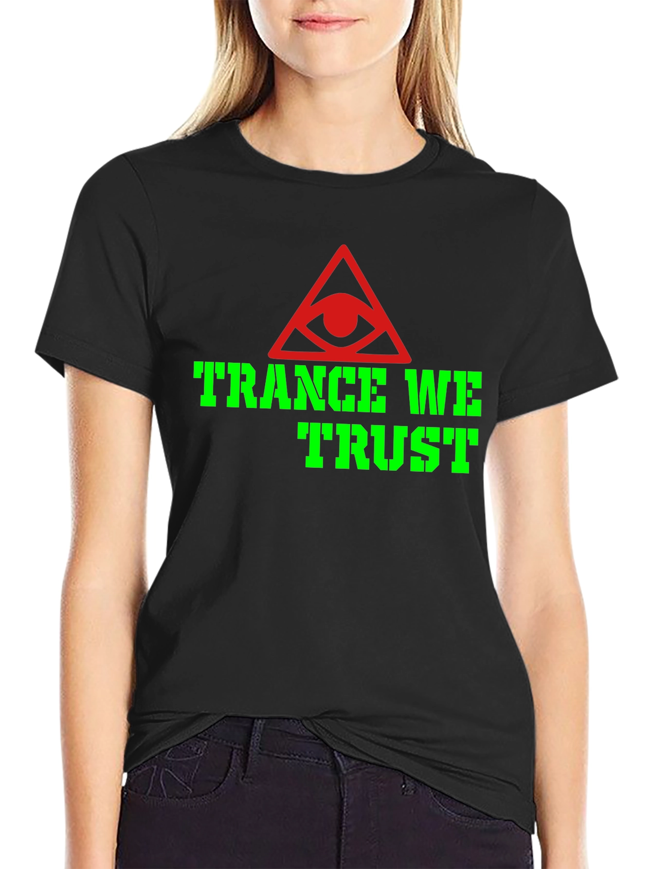 Trance We Trust Graphic T-Shirt - Black