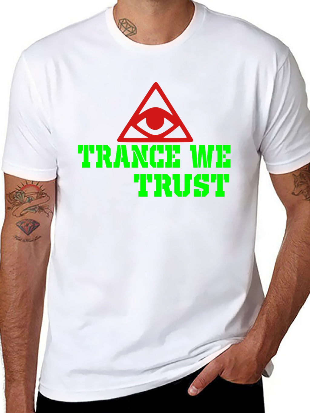 Trance We Trust Graphic T-Shirt - Black
