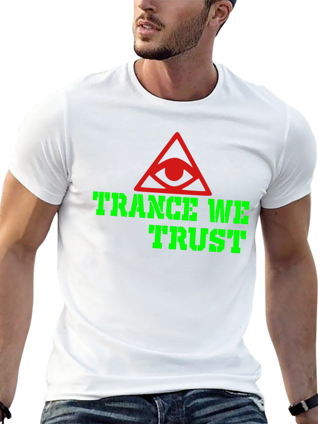 Trance We Trust Graphic T-Shirt - Black