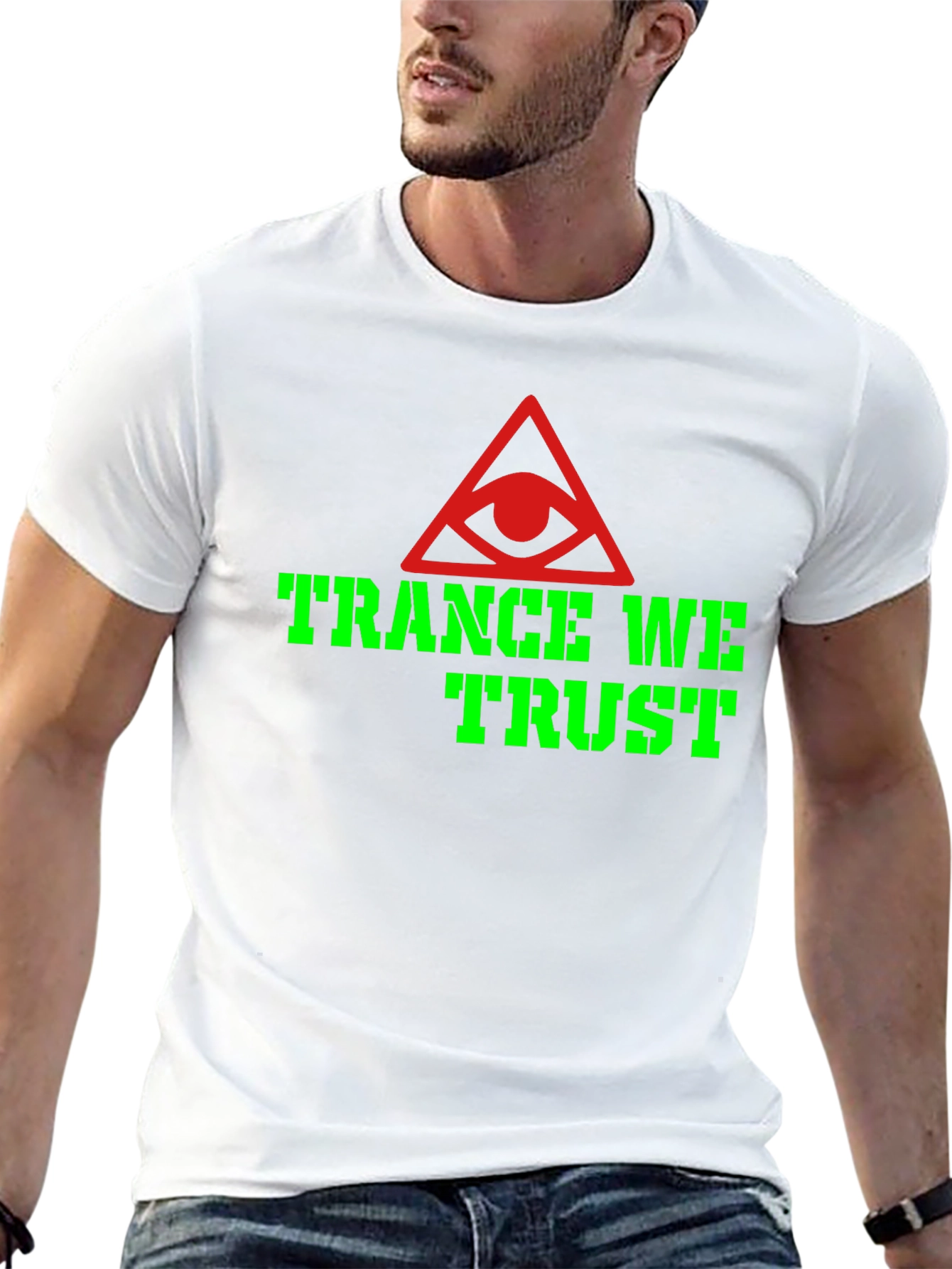 Trance We Trust Graphic T-Shirt - Black
