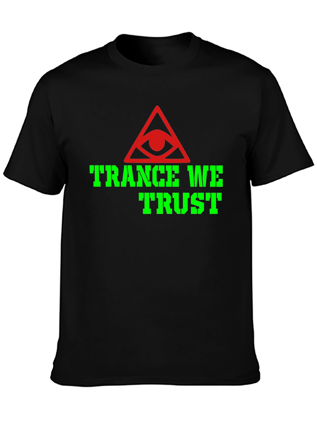 Trance We Trust Graphic T-Shirt - Black