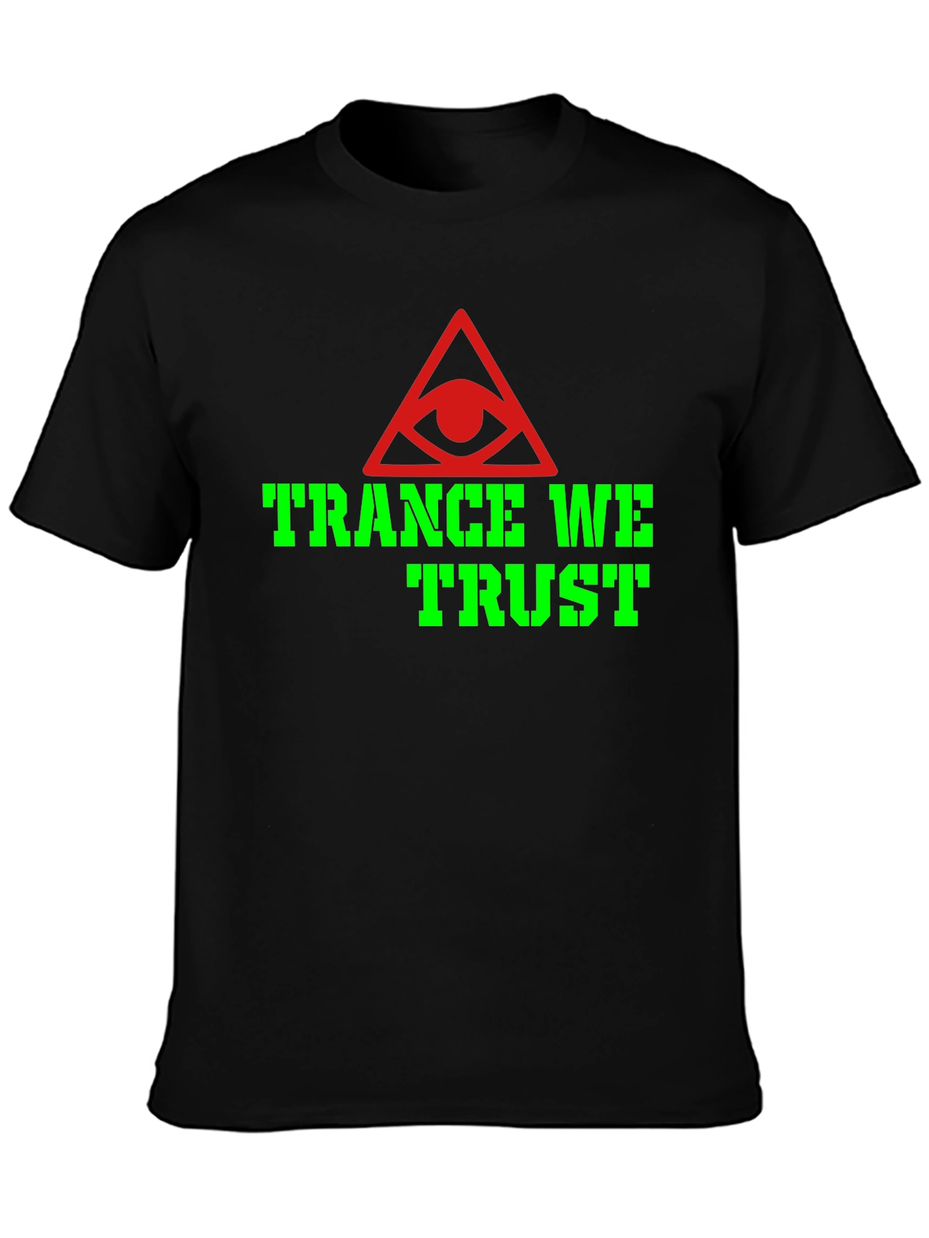 Trance We Trust Graphic T-Shirt - Black