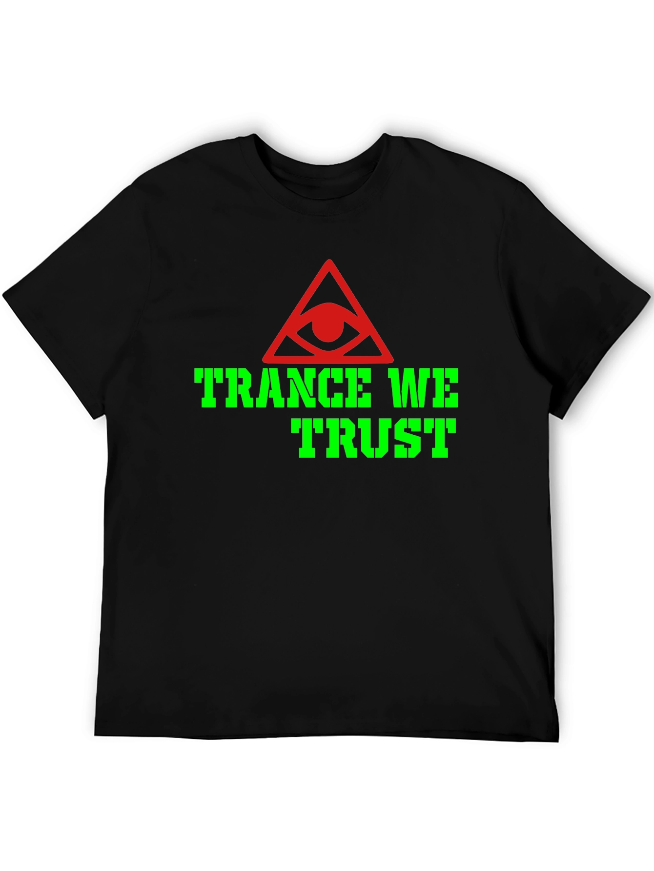 Trance We Trust Graphic T-Shirt - Black