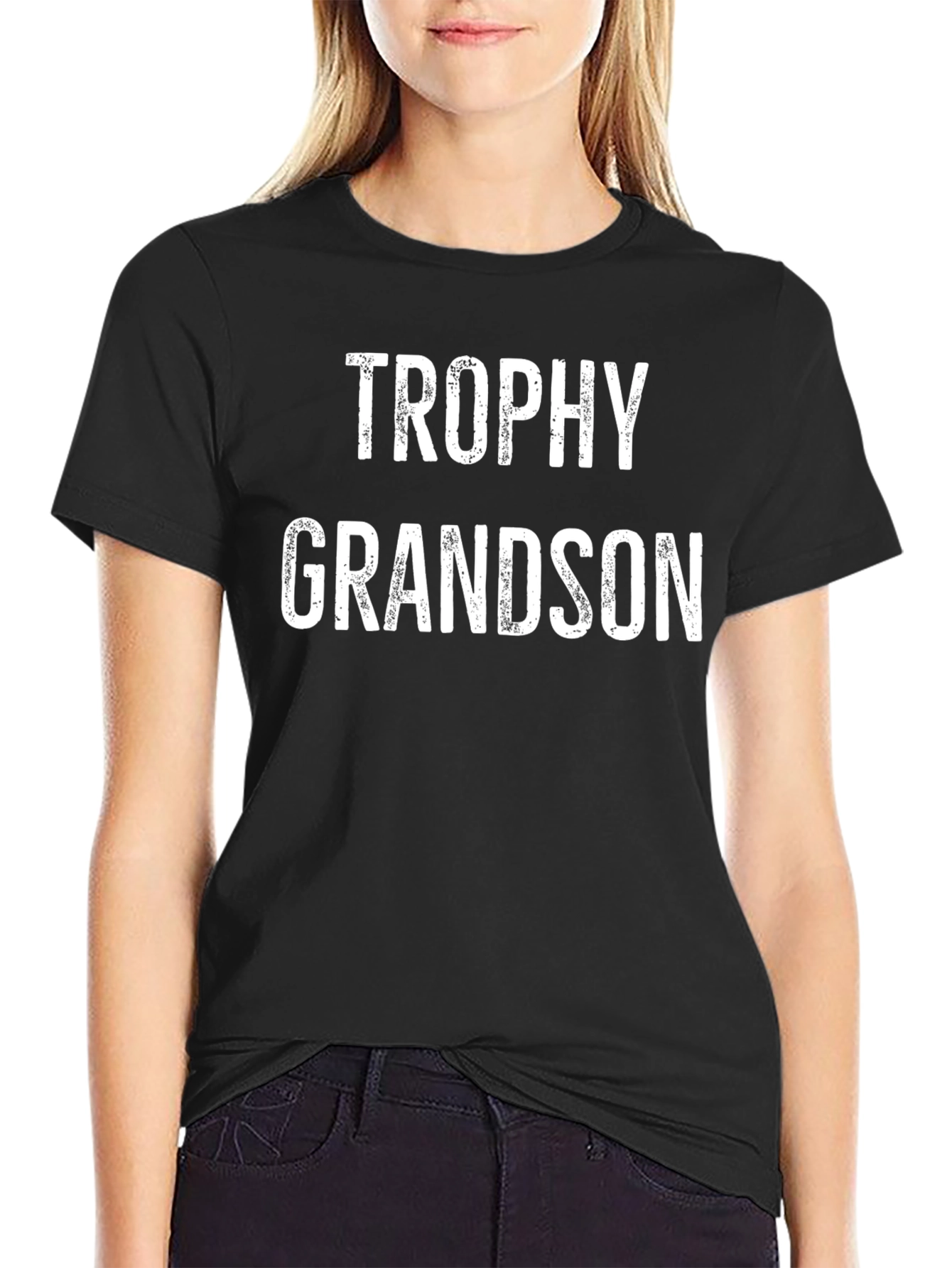 Trophy Grandson Graphic T-Shirt - Novelty Gift
