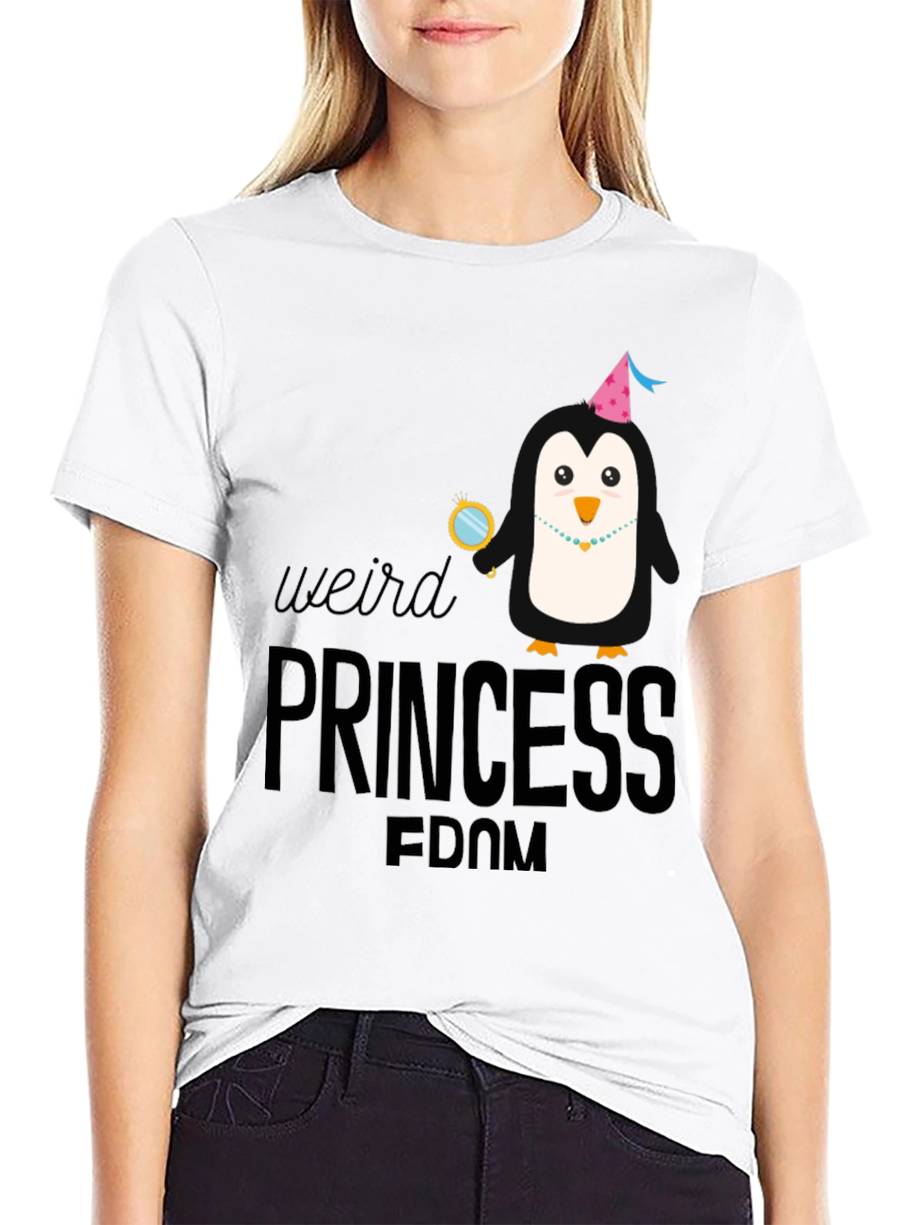 Weird Princessdom Penguin Graphic Tee