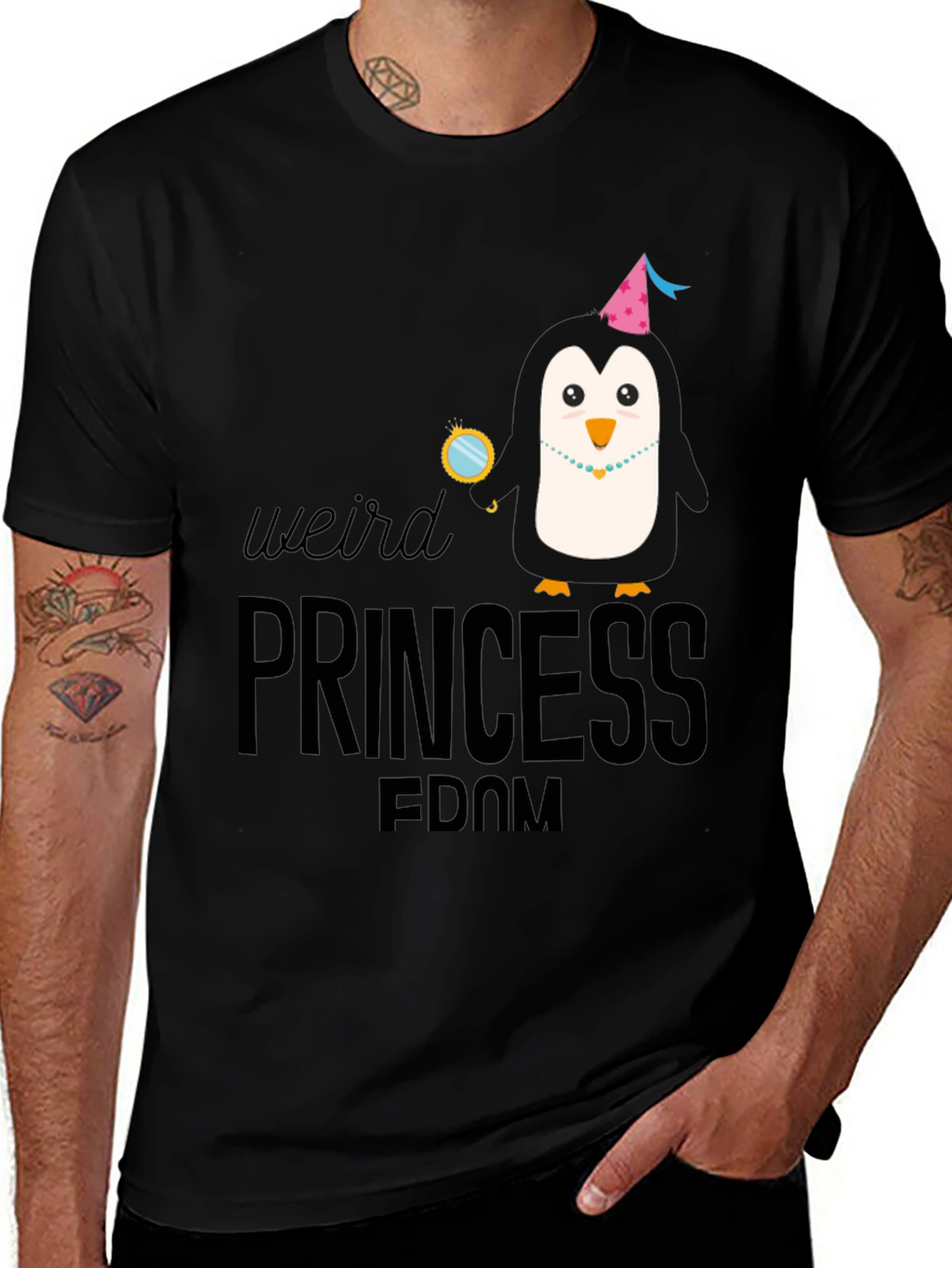 Weird Princessdom Penguin Graphic Tee