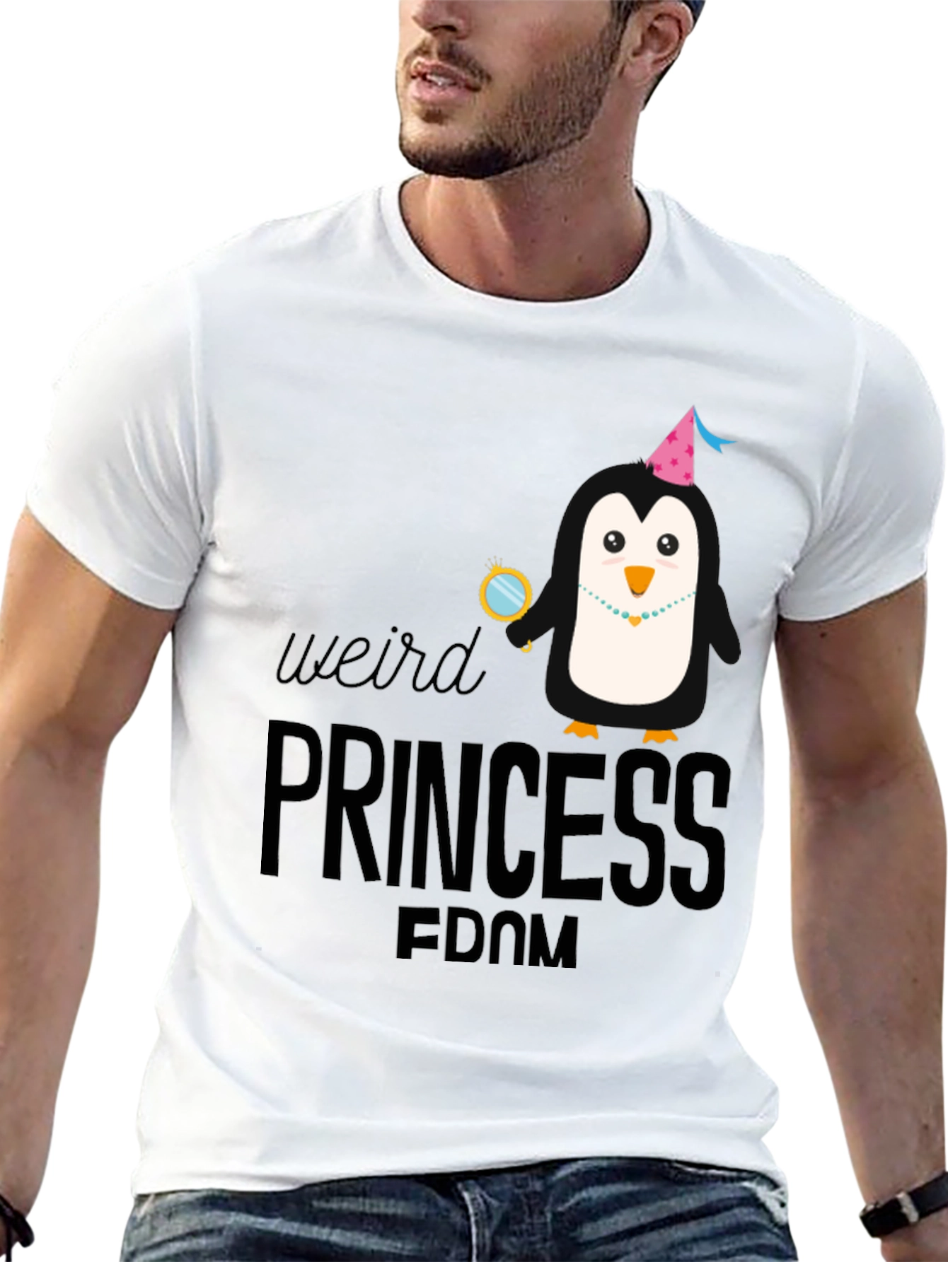Weird Princessdom Penguin Graphic Tee