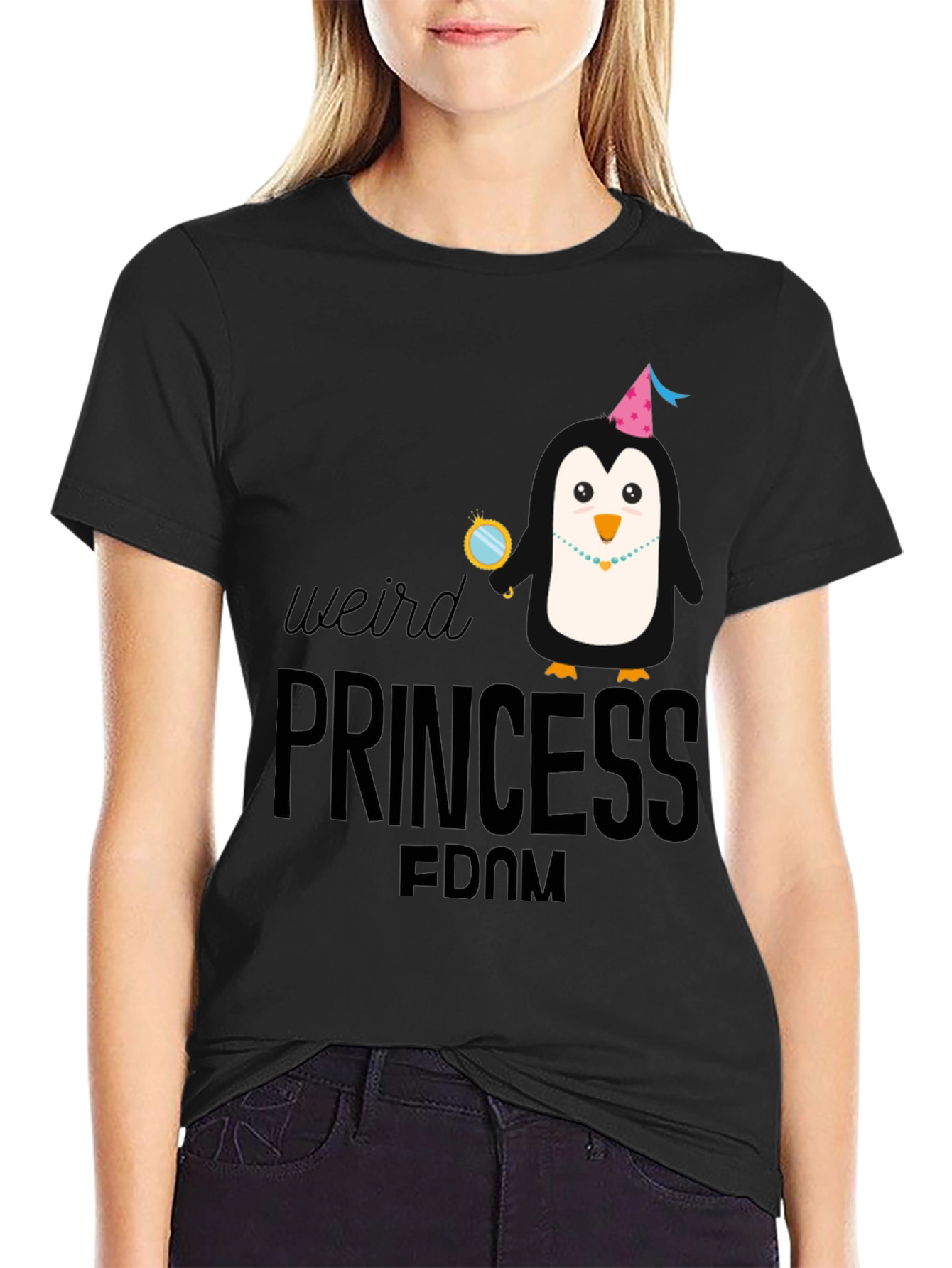 Weird Princessdom Penguin Graphic Tee