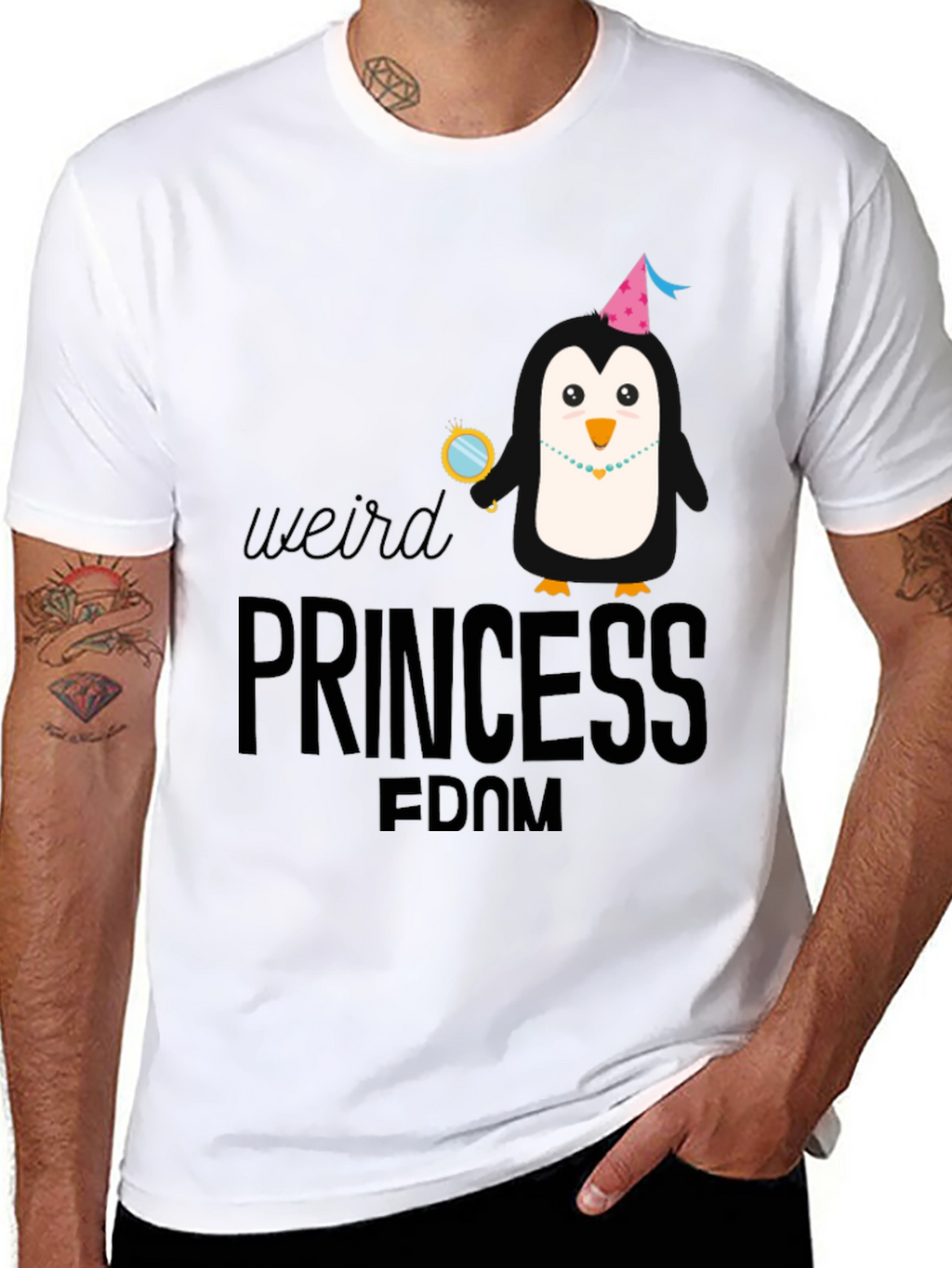 Weird Princessdom Penguin Graphic Tee