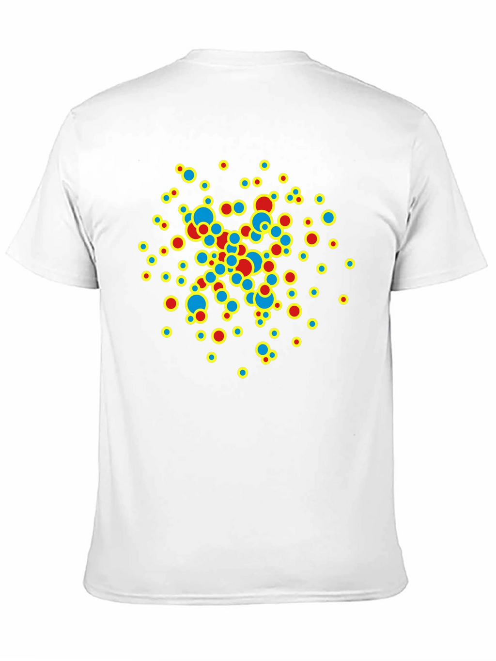 Abstract Circle Design Black T-Shirt