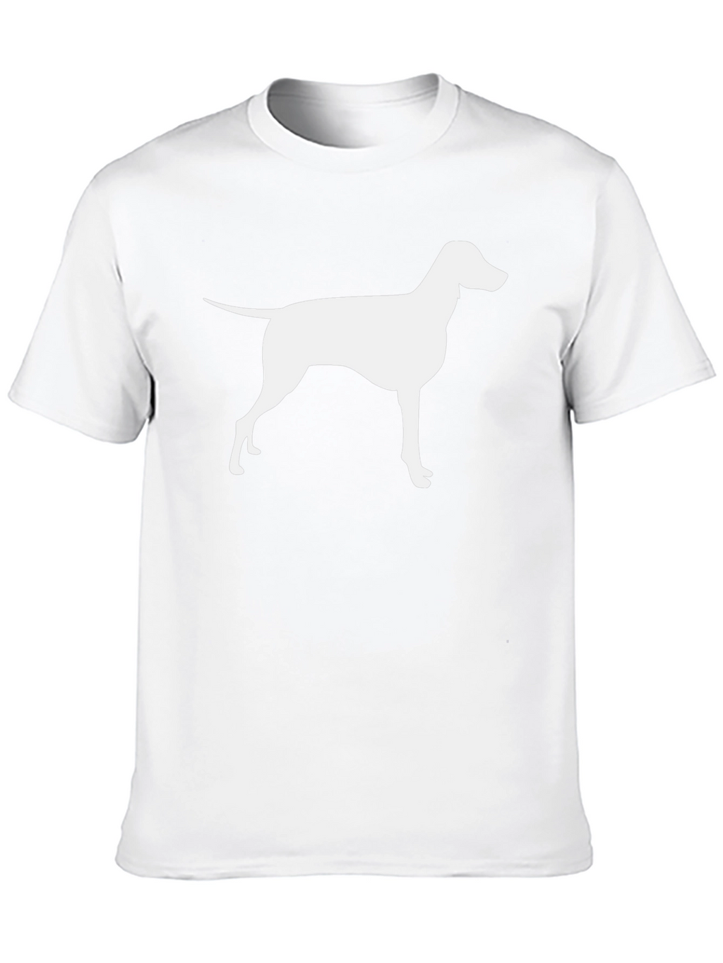 Dog Silhouette Graphic Black T-Shirt