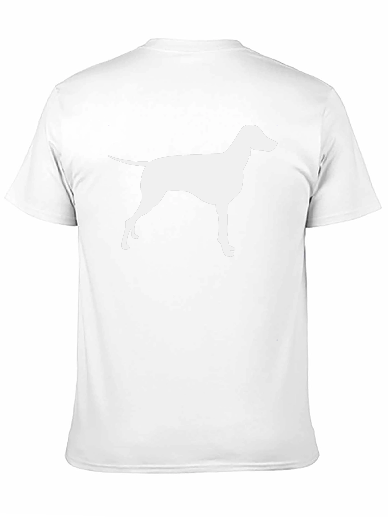 Dog Silhouette Graphic Black T-Shirt