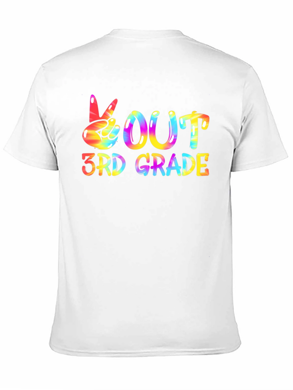 Peace Out 3rd Grade Black T-Shirt