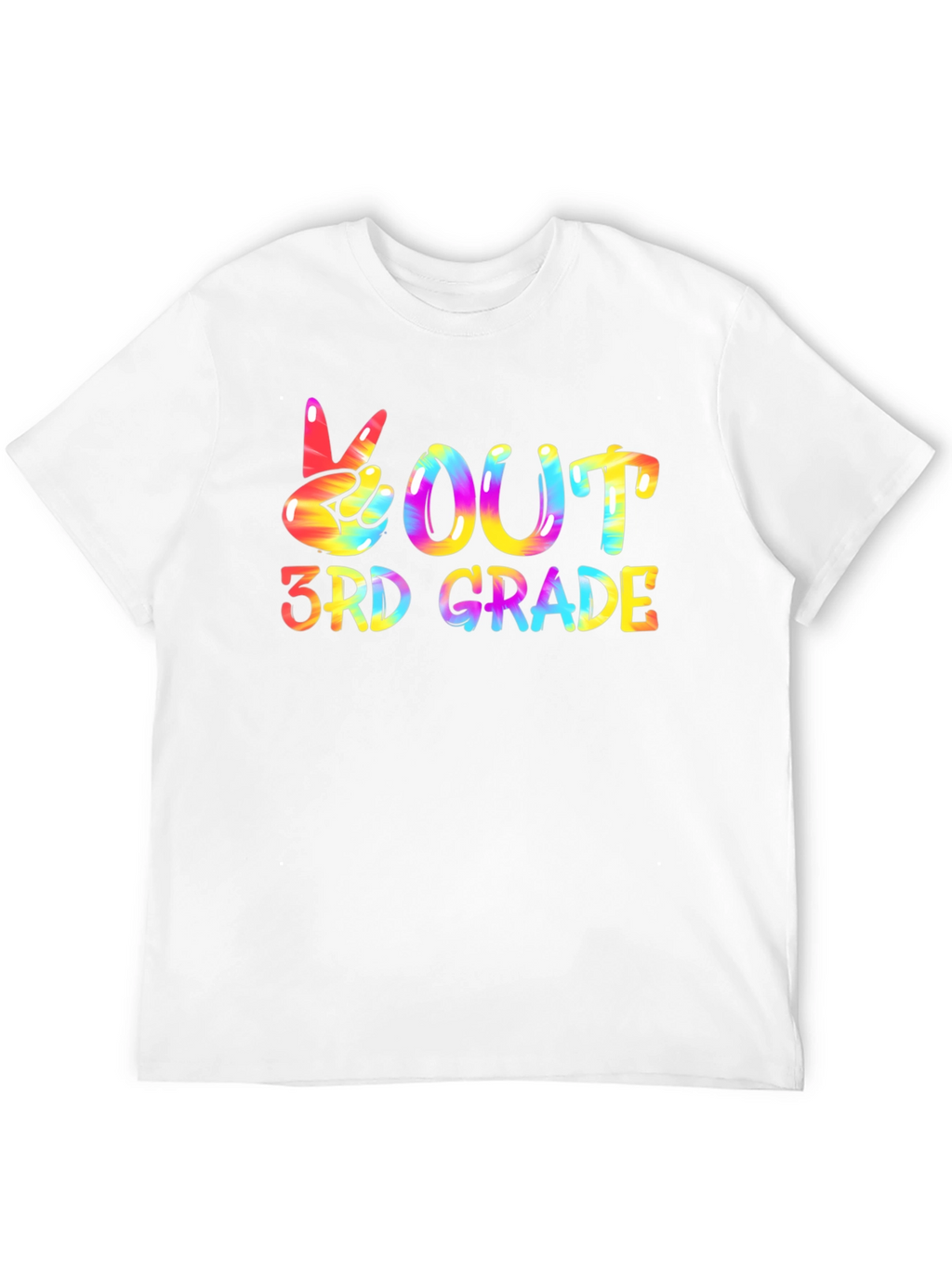 Peace Out 3rd Grade Black T-Shirt