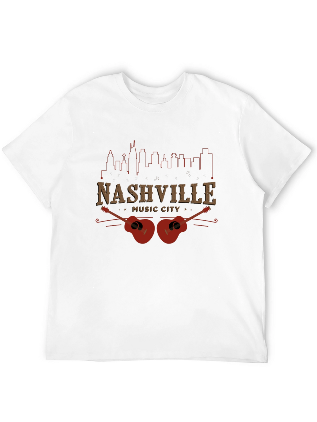 Nashville Music City Graphic T-Shirt