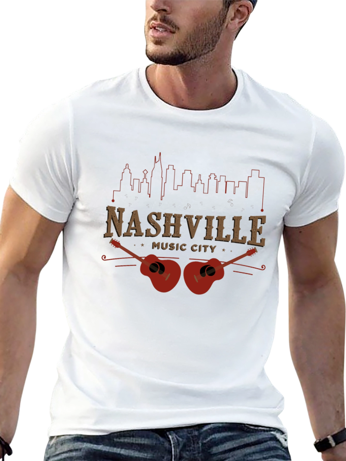 Nashville Music City Graphic T-Shirt