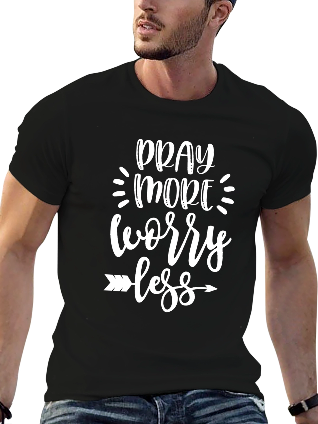 Pray More Worry Less Graphic Tee